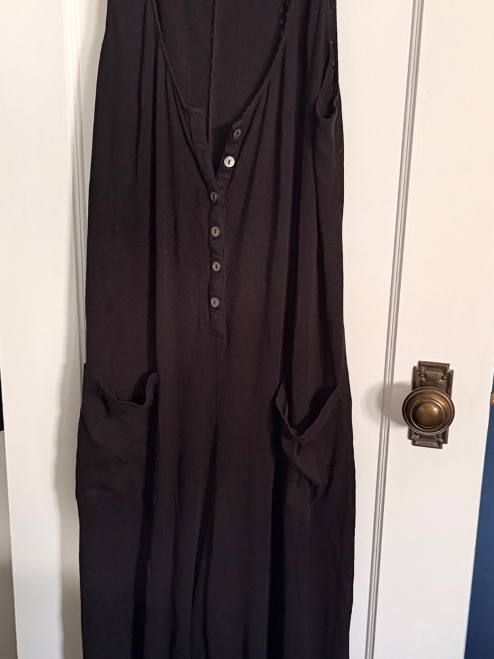 HATCH Black nursing jumpsuit